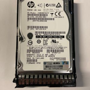507129-014 - HP 600GB 10K RPM SAS 2.5" HDD w/ G8 tray