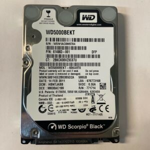 614983-001 - HP 500GB 7200 RPM SATA 2.5" HDD