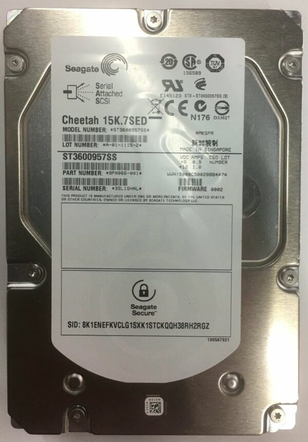 9PX066-001 - Seagate 600GB 15K RPM SAS 3.5" HDD SED