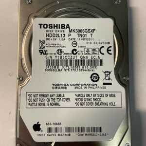 MK5065GSXF - Toshiba 500GB 5400 RPM SATA 2.5" HDD