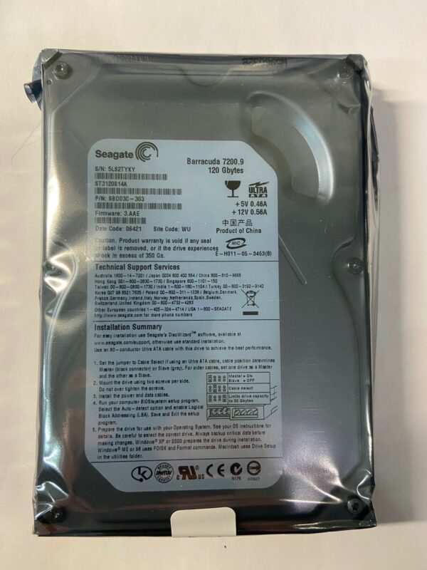 ST3120814A - Seagate 120GB 7200 RPM IDE 3.5" HDD