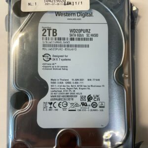 WD20PURZ-85GU6Y0 - Western Digital 2TB 5400 RPM SATA 3.5" HDD 1 year warranty