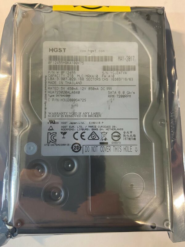 HUS723020ALA640 - Hitachi 2TB 7200 RPM SATA 3.5" HDD