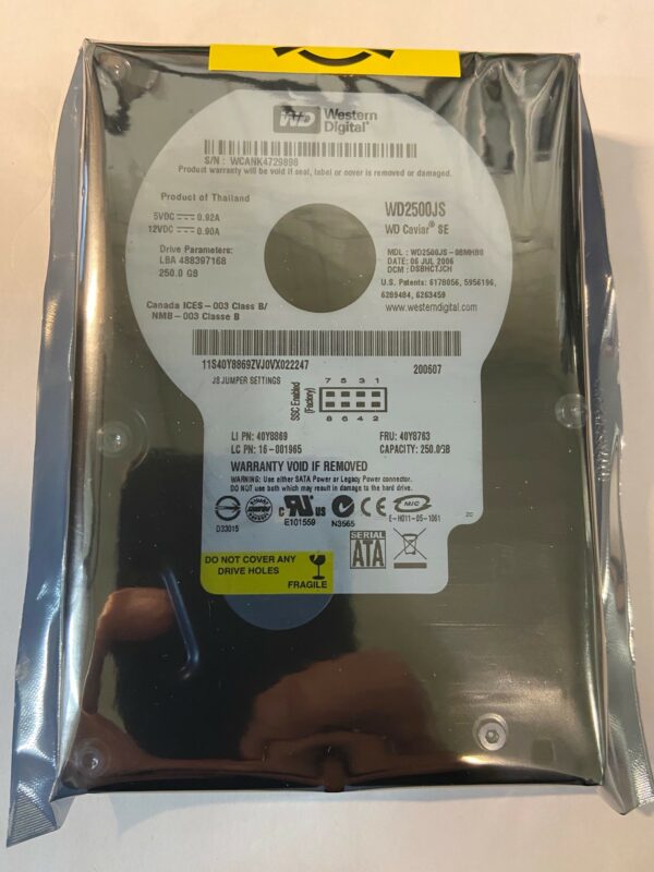 40Y8869 - IBM 250GB 7200 RPM SATA 3.5" HDD