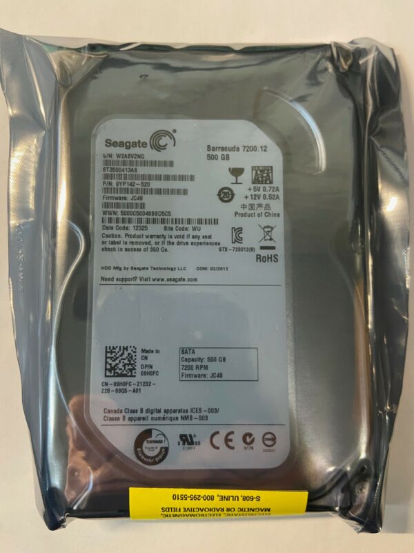 09H0FC - Dell 500GB 7200 RPM SATA 3.5 " HDD
