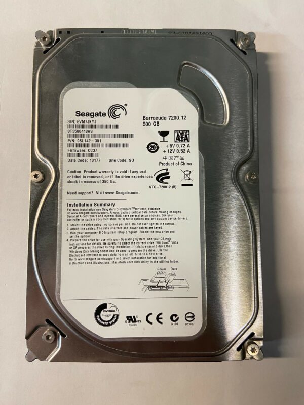 9SL142-301 - Seagate 500GB 7200 RPM SATA 3.5" HDD