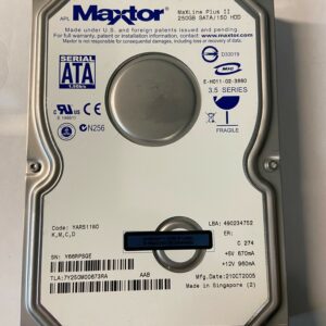 7Y250M00673RA - Maxtor 250GB 7200 RPM SATA 3.5" HDD