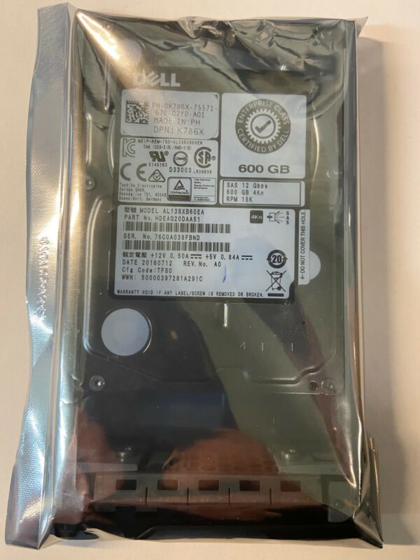 HDEAG20DAA51 - Dell 600GB, 15K RPM SAS 2.5" HDD