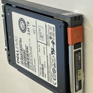 P043S3T8 EMC3840 - EMC 3.84TB SSD SAS 2.5" HDD for Unity 300F, 350F, 400F, 450F, 500F, 550F, 600F, 650F, 25 and 80 bay disk enclosures.