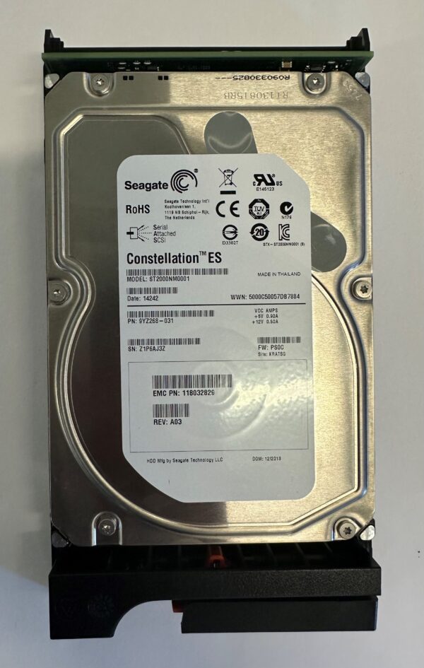 118032829 - EMC 2TB 7202 RPM SAS 3.5" HDD for VNXe3100, 3150