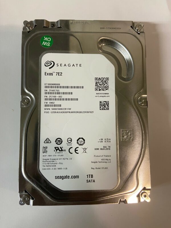 ST1000NM0008 - Seagate 1TB 7200 RPM SATA 3.5" HDD