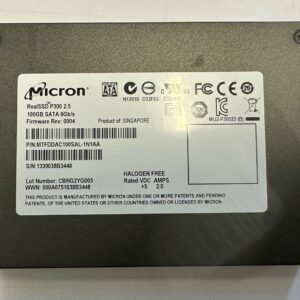 MTFDDAC100SAL-1N1AA - Micron 100GB SSD SATA 1.5" HDD MTFDDAC100SAL-1N1AA - Micron 100GB SSD SATA 1.5" HDD
